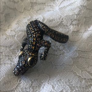 Jeweled Gator Ring